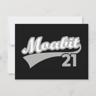 Berlin Moabit 21 Klassisches Retro-Stadtbild Postkarte