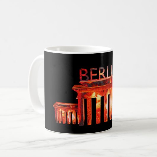 Berlin Nacht Kaffeetasse (Vorderseite Links)