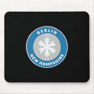 Berlin New Hampshire NE Winter Schnee Schneeflocke Mousepad
