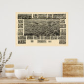 Berlin, PA Panoramic Map - 1905 Poster (Küche)