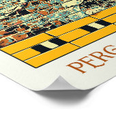 Berlin Pergamon Museum Illustration Deutschland Po Poster (Ecke)