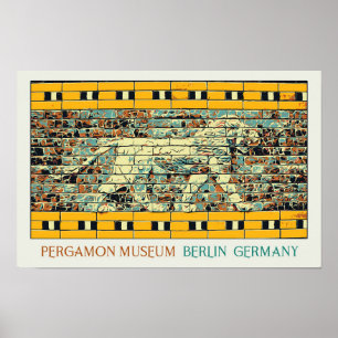 Berlin Pergamon Museum Illustration Deutschland Po Poster