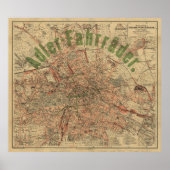 Berlin Pocket Map c.1897 – Kiessling’s Plan Poster (Vorne)
