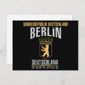 Berlin Postkarte (Vorne/Hinten)