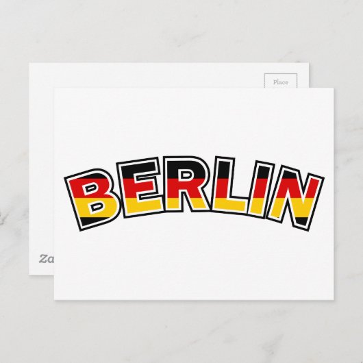 Berlin Postkarte (Vorne/Hinten)