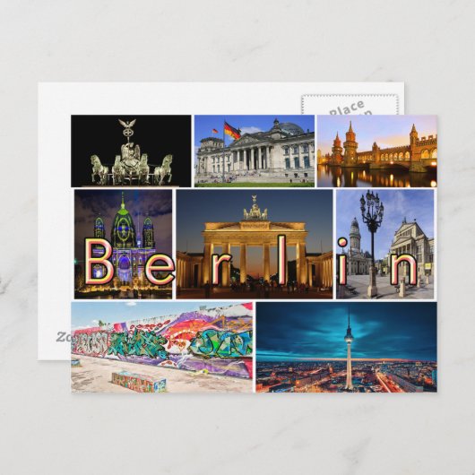 Berlin Postkarte (Vorne/Hinten)