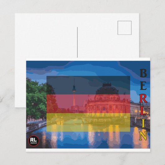 Berlin Postkarte (Vorne/Hinten)