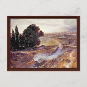 Berlin-Potsdamer Bahn von Menzel Adolph Von Postkarte