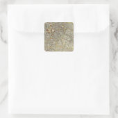 Berlin Quadratischer Aufkleber (Tasche)