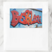 Berlin Rechteckiger Aufkleber (Tasche)