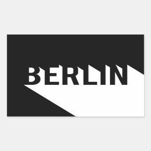 Berlin Rechteckiger Aufkleber