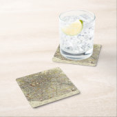 Berlin Rechteckiger Pappuntersetzer (Vor Ort)