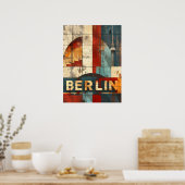 Berlin Reisen und Vintage Kunst Poster (Küche)