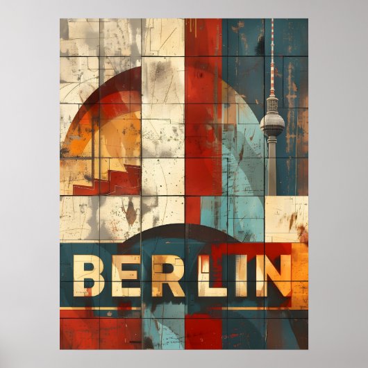 Berlin Reisen und Vintage Kunst Poster (Vorne)