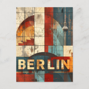 Berlin Reisen und Vintage Kunst Postkarte