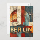 Berlin Reisen und Vintage Kunst Postkarte (Vorne/Hinten)