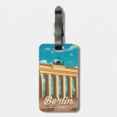 Berlin Reiseplakat Gepäckanhänger (Rückseite vertikal)