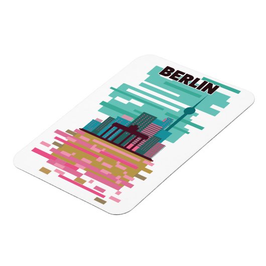 Berlin Reiseplakat Magnet (Linke Seite)