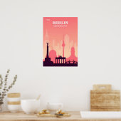 Berlin Reiseplakat Poster (Küche)