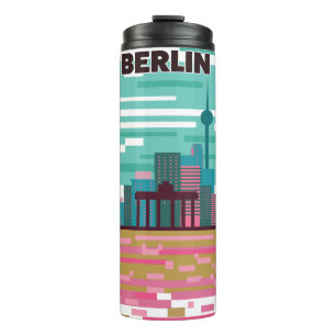 Berlin Reiseplakat Thermosbecher