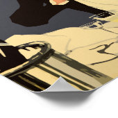 Berlin Retro 1920 Restaurant Plakatstil Poster (Ecke)