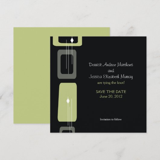 Berlin Save the Date: Limon Date (Vorne/Hinten)