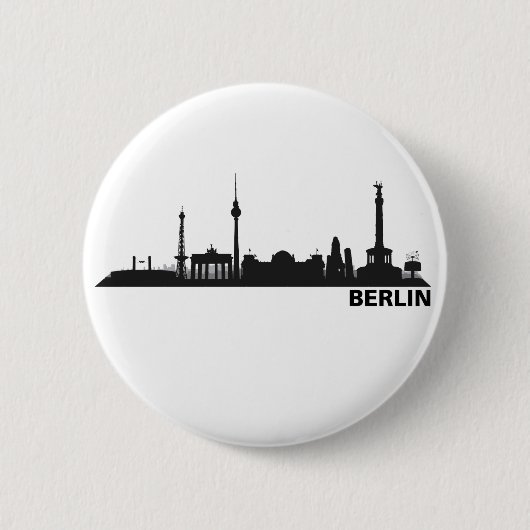 Berlin Skyline Ansteckbutton Button (Vorderseite)