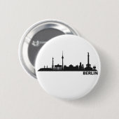 Berlin Skyline Ansteckbutton Button (Vorne & Hinten)