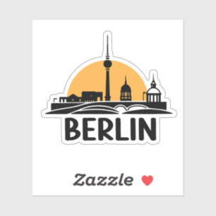 Berlin Skyline Aufkleber
