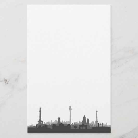 Berlin Skyline Briefpapier (Vorderseite)
