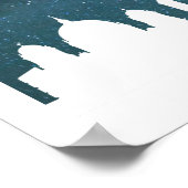 Berlin skyline by night, Berlin, Deutschland - Deu Poster (Ecke)