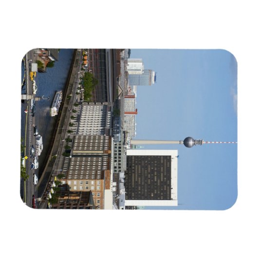 Berlin skyline, Deutschland Magnet (Horizontal)
