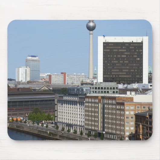 Berlin skyline, Deutschland Mousepad (Vorne)