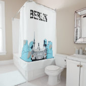 Berlin Skyline Graffiti Duschvorhang (Beispiel)