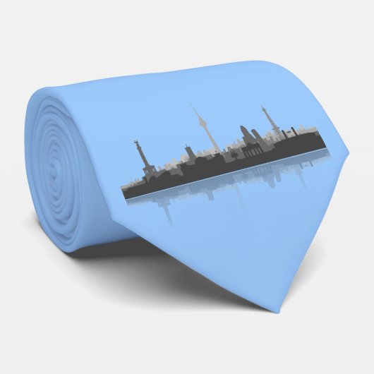 Berlin Skyline Krawatte (Gerollt)