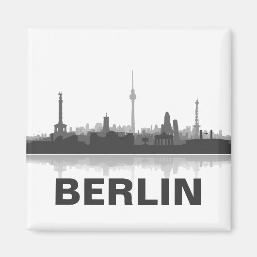 Berlin Skyline Kühlschrank Magnet (Vorne)