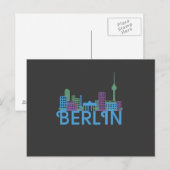 Berlin Skyline Post Cards Postkarte (Vorne/Hinten)