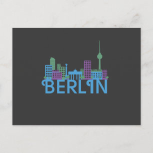 Berlin Skyline Post Cards Postkarte