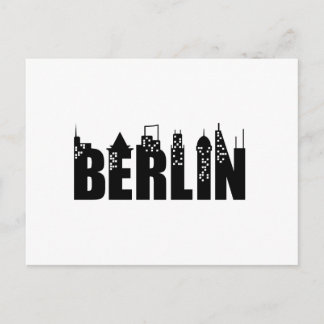 Berlin Skyline Wolkenkratzer Stadt Postkarte
