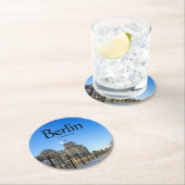 Berlin Souvenir Runder Pappuntersetzer (Vor Ort)
