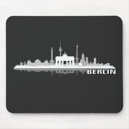Berlin Stadt Skyline - Geschenkidee Mousepad (Vorne)