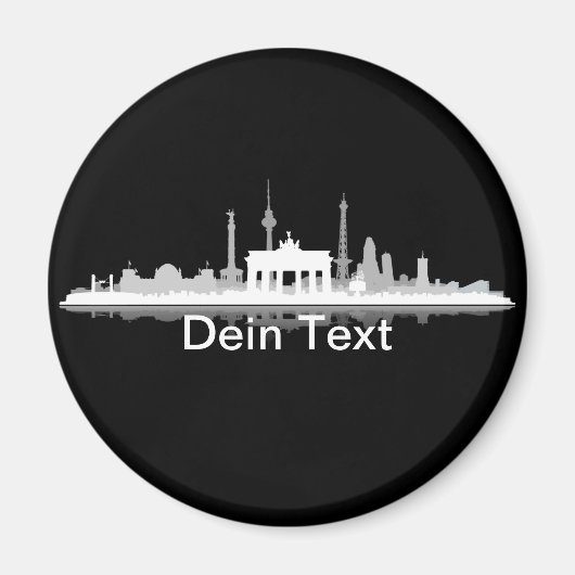 Berlin Stadt Skyline - Kühlschrankmagnet / Magnet (Vorne)