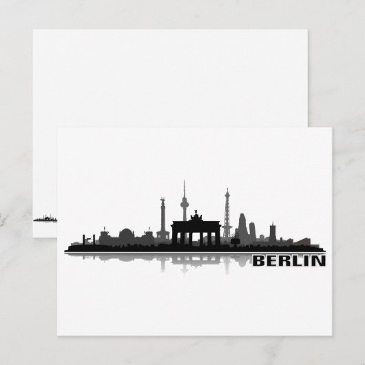 Berlin Stadt Skyline - Postkarte (Vorne/Hinten)
