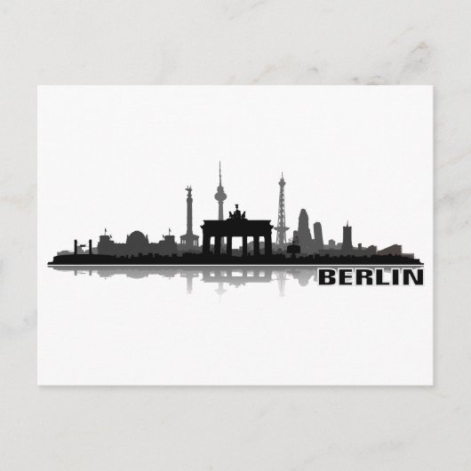 Berlin Stadt Skyline - Postkarte (Vorderseite)
