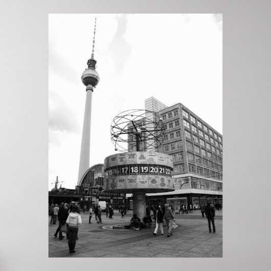 Berlin Straßen Bild Poster (Vorne)