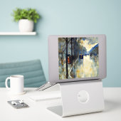 Berlin Street in Late Fall, berühmtes Kunstwerk, Aufkleber (Laptop auf Schreibtisch)