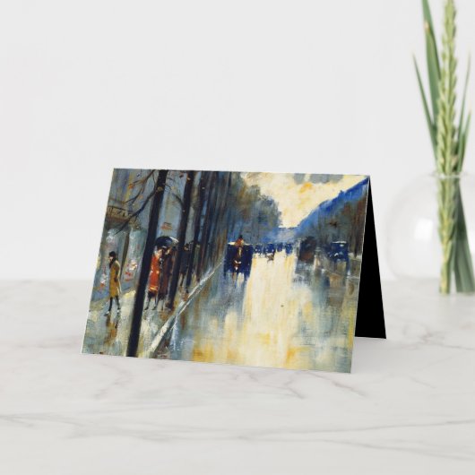 Berlin Street in Late Fall, Karte (Vorderseite)