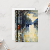 Berlin Street in Late Fall, Karte (Vorderseite/Rückseite Beispiel)