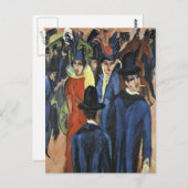 Berlin Street Scene - Ernst Ludwig Kirchner Postkarte (Vorne/Hinten)