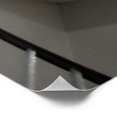 BERLIN TEMPELHOF FLUGHAFEN SPIRALE STRECKE POSTER (Ecke)